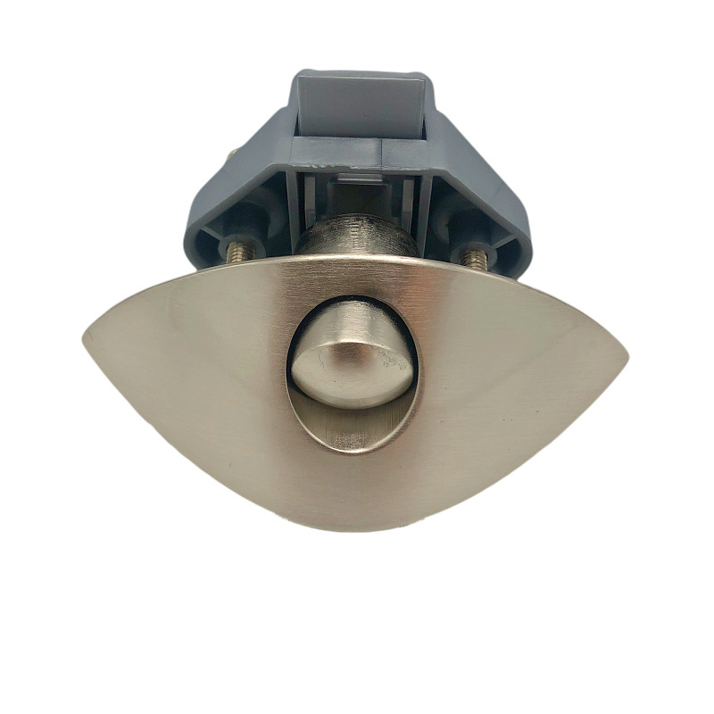 Half-Moon RV Button Lock Crescent Boat Lock Furniture Cabinet Drawer Lock Zinc Alloy Handle Press Lock Manufacturers