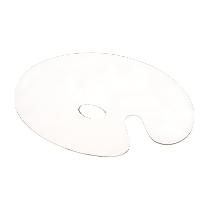 Acrylic Transparent Oval Palette Oil Painting Palette Watercolor Gouache Acrylic Pigment Plastic Palette