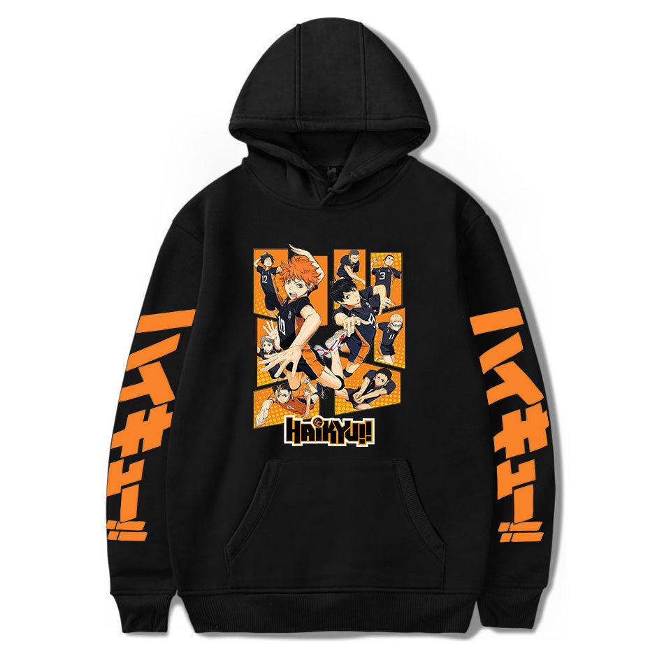 2020 cross-border new Amazon Volleyball Youth European and American fashion loose men's and women's casual hooded
