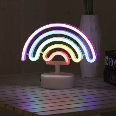 Factory direct creative led neon shape flamingo lamp unicorn lamp battery USB Dual decorative lights