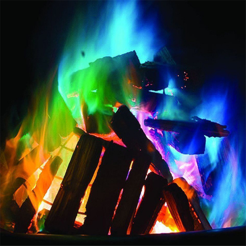 Colorful bonfire agent party Magic Flame colorful flame color changing powder Party festival supplies Magic Toys