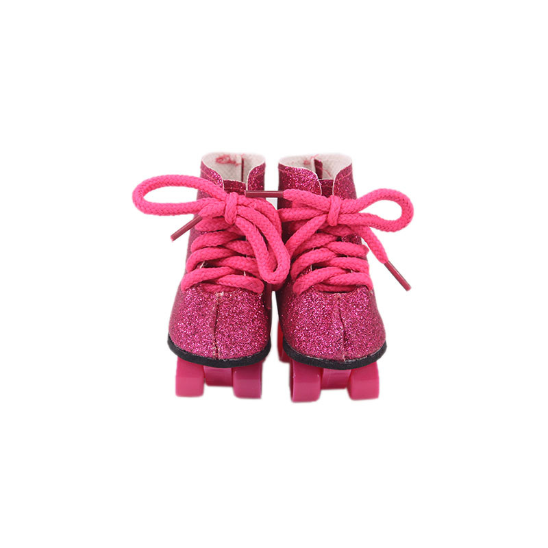 18 inch American girl doll accessories roller skates summer doll toy roller shoes strap roller skating boots wholesale