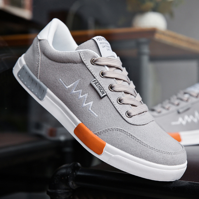 Men's Shoes 2024 New Arrival Cloth Shoes Canvas Shoes Trendy Shoes Korean Style Trendy All-match Casual Shoes Summer Breathable High-top Sneakers