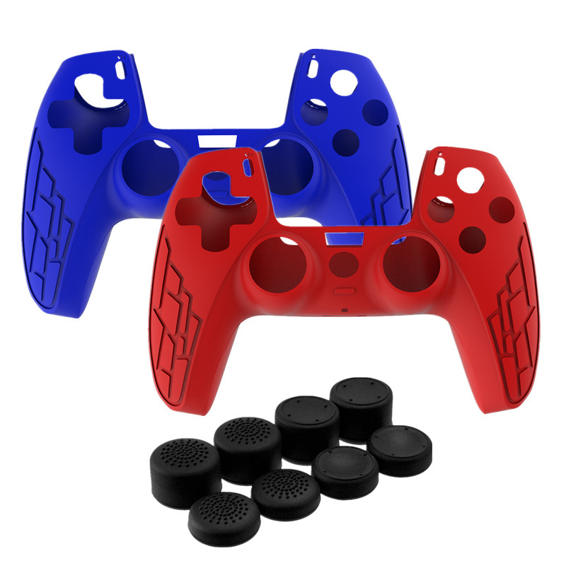 TOYILUYA PS5遊戲手柄 PS5硅膠保護套 防滑 PS5配件加厚款搖杆帽