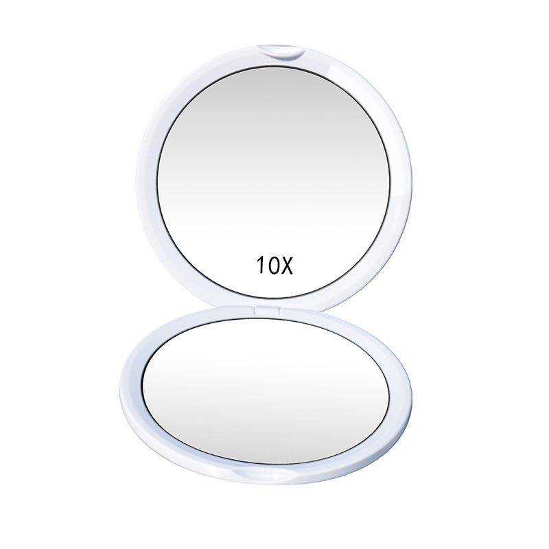 Foreign trade cosmetic mirror portable double-sided mirror magnifying glass small mirror flip handheld mirror round folding mirror wholesale