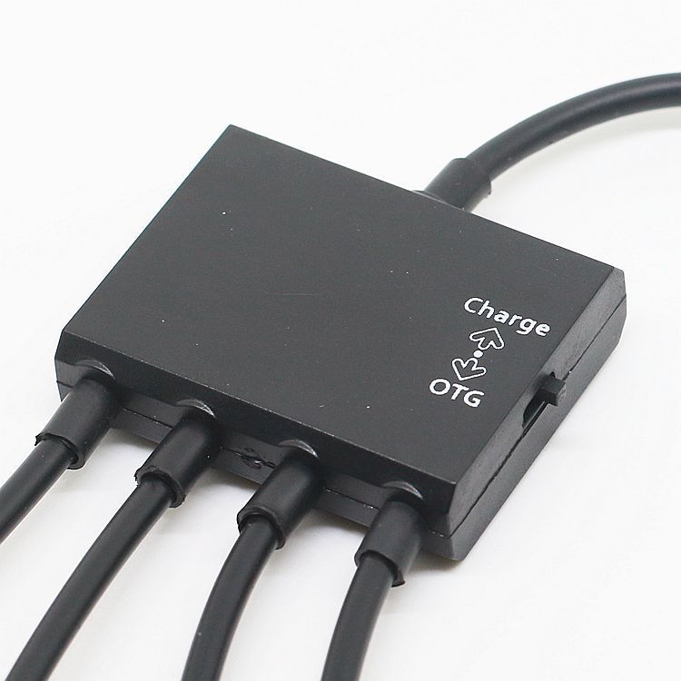 Switched Charging Function OTG MICRO USB HUB Four-in-One Mobile Multi-Port OTG USB 2.0