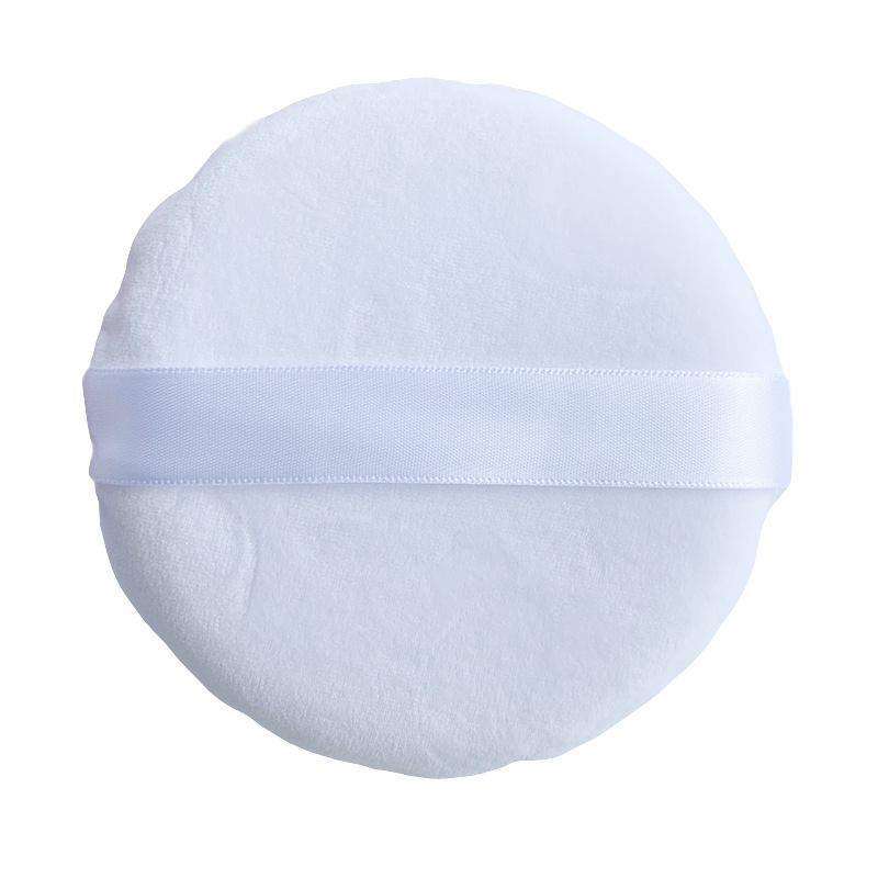 Factory direct 130 oversized loose puff velvet cotton ribbon hook puff dry puff body makeup tool