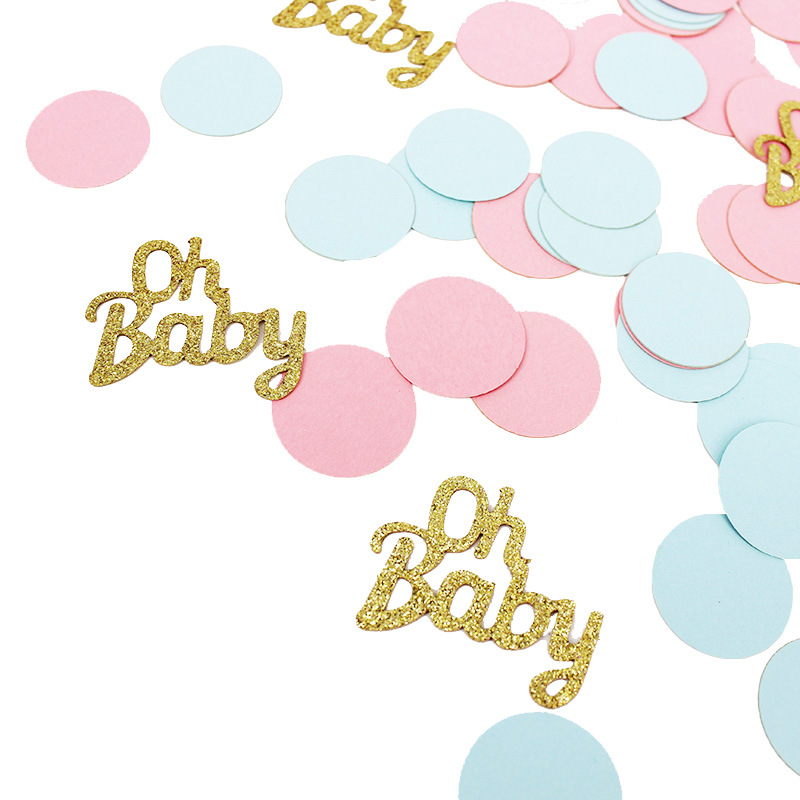 baby shower confetti baby sex party decoration confetti gift packaging DIY supplies