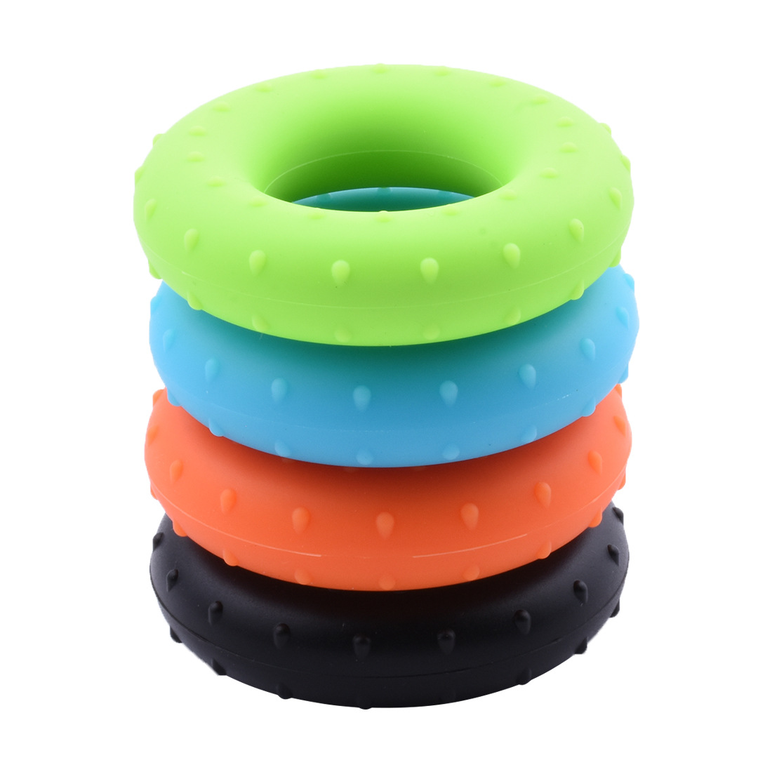 Silicone grip ring rehabilitation training finger men's five finger trainer fitness ring women's home fitness equipment
