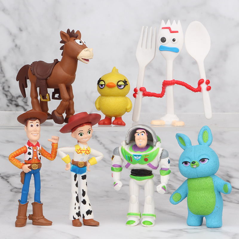 Spot 7 Toy Story 4 Woody Tris Buth Lightyear Fork Big Duck Rabbit Doll Model Ornaments