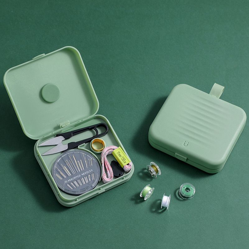 Magnetic sewing box suit household sewing thread storage bag student dormitory small hand sewing needle thread sewing tough tool