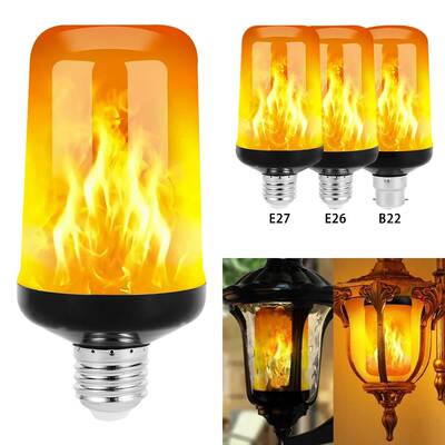 LED flame lamp 2835 patch E27 screw 5W simulation flame effect bar KTV festival decoration light bulb