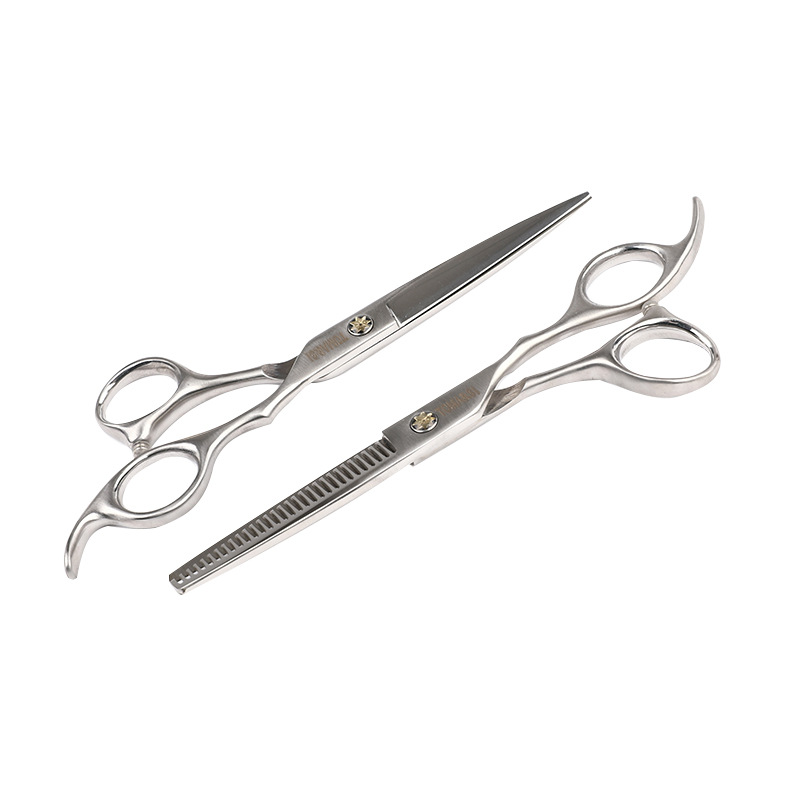 Factory Direct Supply wholesale Amazon hair stylist tools Barber scissors hairdressing flat scissors tooth scissors household suit thin