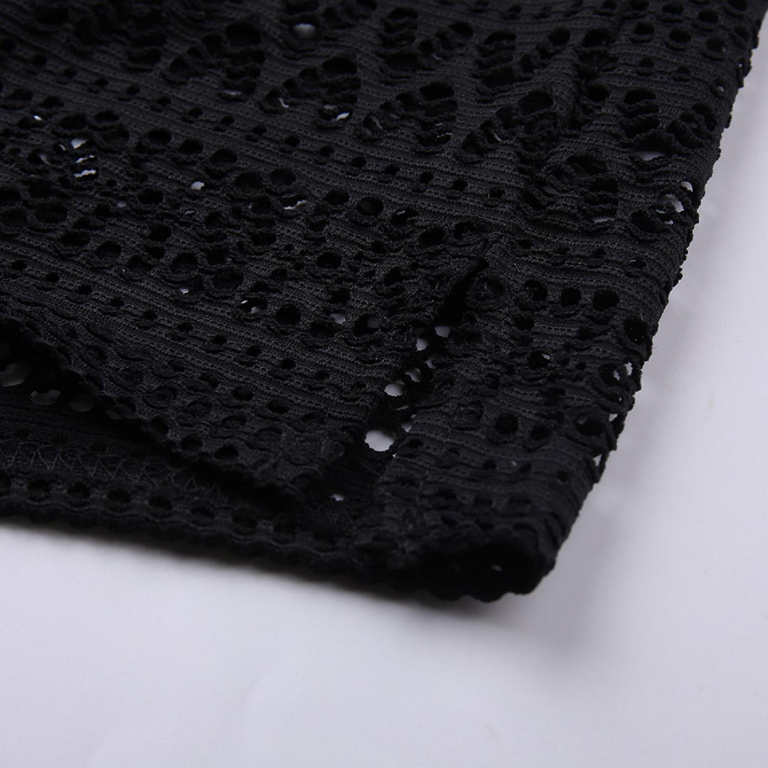 2021 European and American Black Jacquard Lace Shorts Women's Four Corner Set Beach Leisure Holiday Shorts