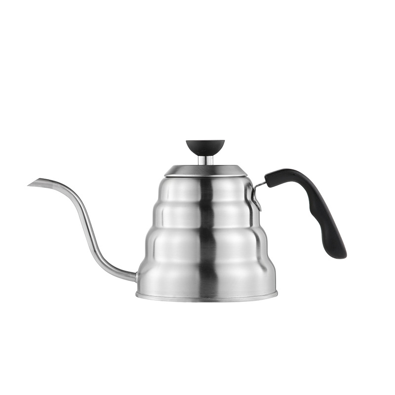 Ear-mounted cloud pot hand-brewed coffee pot 304 stainless steel thin mouth pot drip filter bubble long mouth temperature control hot water kettle