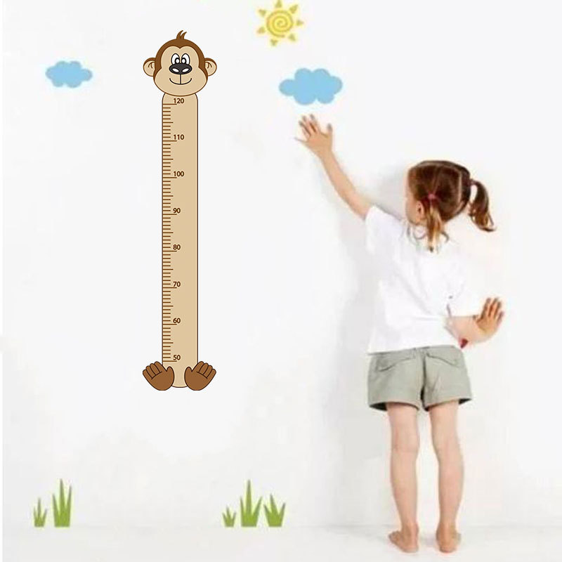 Felt material sublimation printing animal cartoon height stickers kindergarten background wall decorative stickers