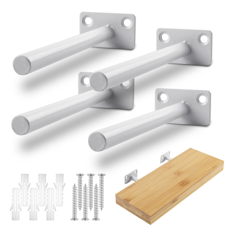 Black concealed deck holder 12cm round concealed wall bracket bracket concealed partition holder fixed floating bracket