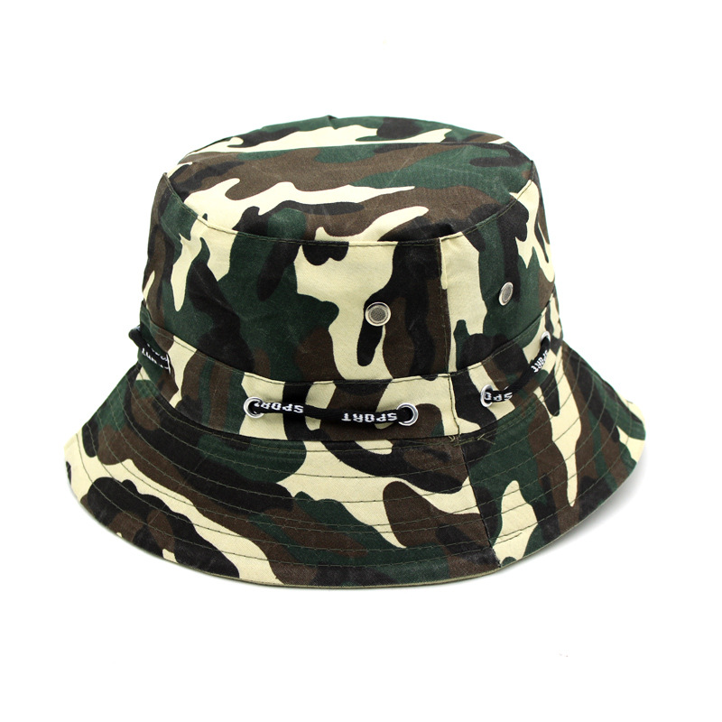 Foreign trade hot hat men's and women's outdoor leisure mountaineering sun-proof fishing hat foldable camouflage Beni hat travel hat