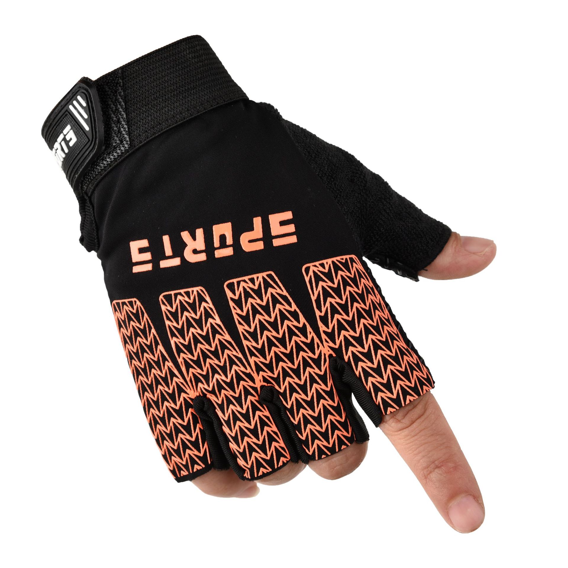 Children's half finger gloves riding sun protection driving summer fitness non-slip cycling motorcycle thin bicycle gloves