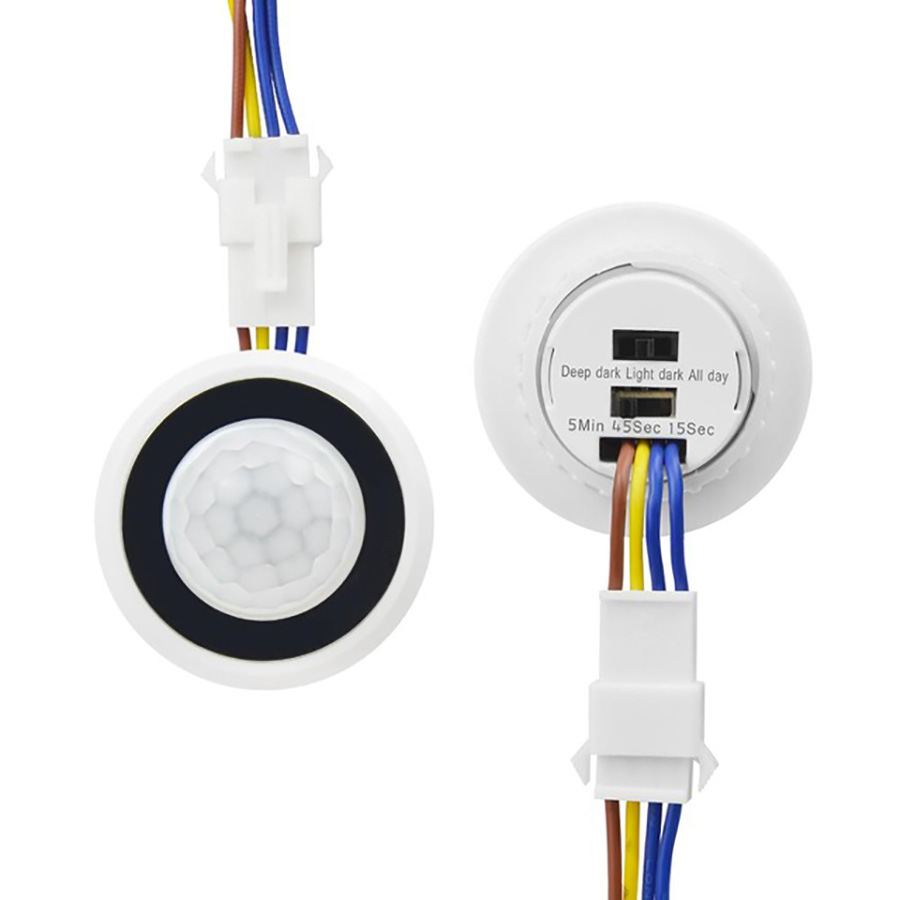 Adjustable delay PIR human body sensor switch embedded infrared sensor switch lamp sensor probe