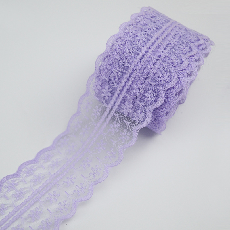 Colorful rice word non-elastic 4.5cm lace 10 m roll diy handmade material jewelry clothing decoration accessories