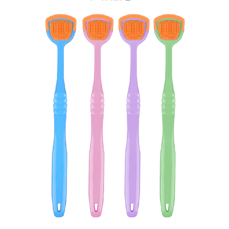 Tongue Coating Scraper Double-sided Cleaning Tongue Coating Scraping Tongue Coating Cleaning Brush Oral Cleaning Tongue Coating Scraping Tongue Coating Brush