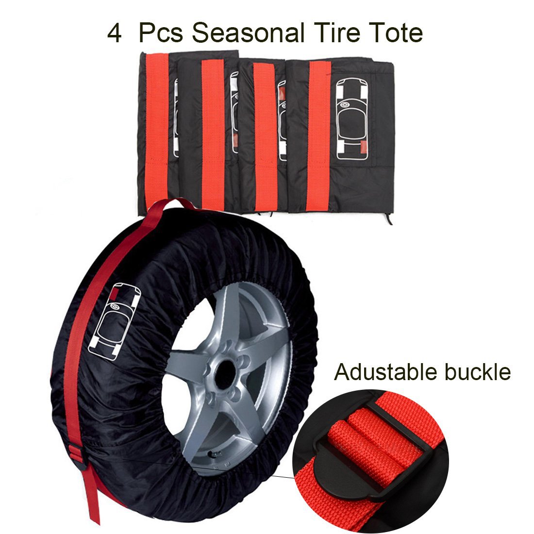 210D car tire cover snow tire cover tire cover spare tire cover tire cover storage bag dust cover