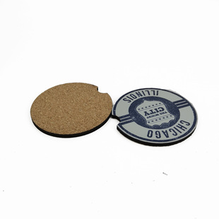Heat transfer car coaster printable MDF cork coaster heat sublimation off-road vehicle anti-scalding water coaster