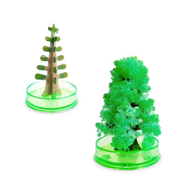 Paper Tree Blossom mini color tree green Christmas tree OPP packaging Magic Magic growth tree Christmas gift