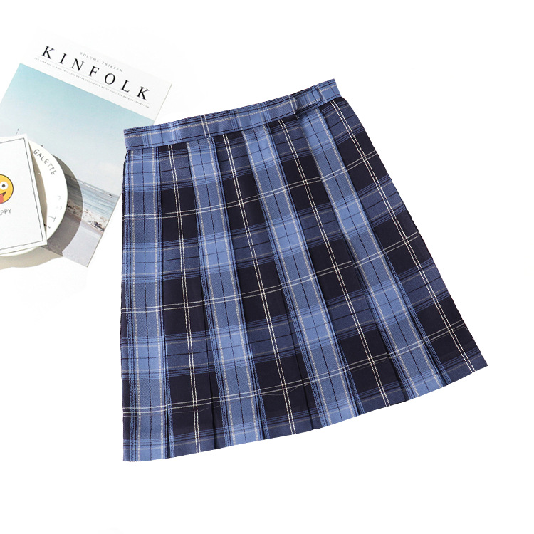 Japanese College High Waist Plaid Oka & Pear Tiange Skirt JK Uniform Skirt Skirt Pleated Skirt School Uniform