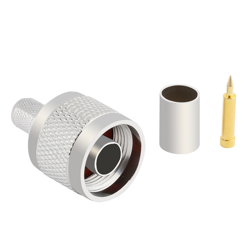 射頻同軸連接器 N-J-5壓接 N-50J-5壓接頭 同軸連接器 N型連接器