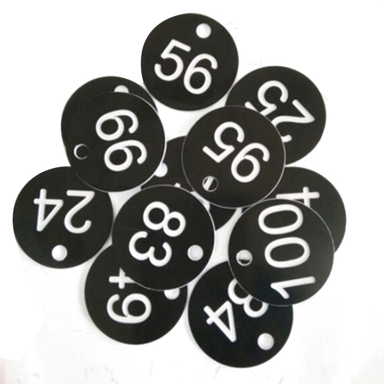 Double color plate sign deposit door plate metal sign acrylic nameplate key plate digital number plate