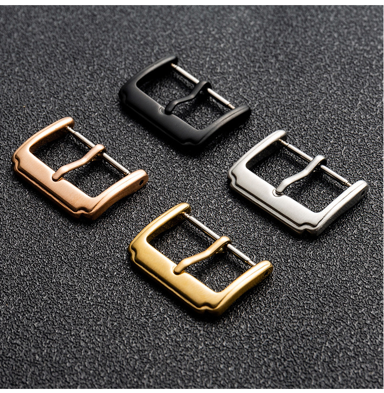 Wholesale Stainless Steel Watch Buckle Stainless Steel Pin Buckle Silicone Buckle Buckle for Smart Watch Buckle Watch Accessories
