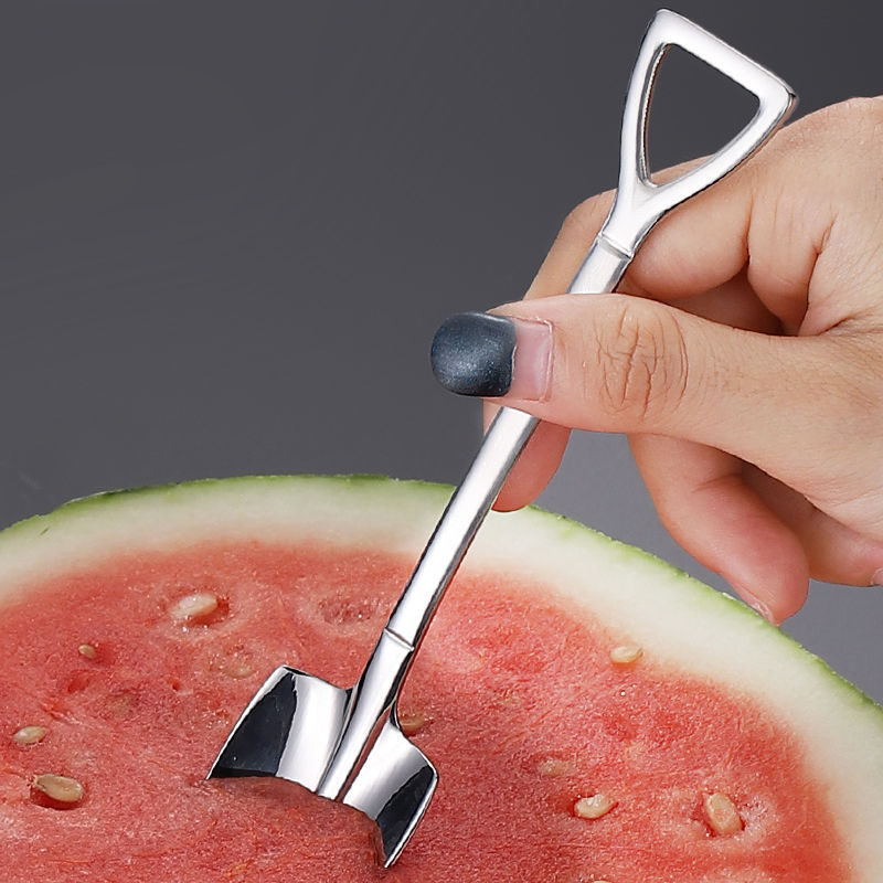 410 stainless steel shovel spoon shovel engineer flat tip shovel spoon dessert spoon ice cream ice cream spoon watermelon shovel spoon