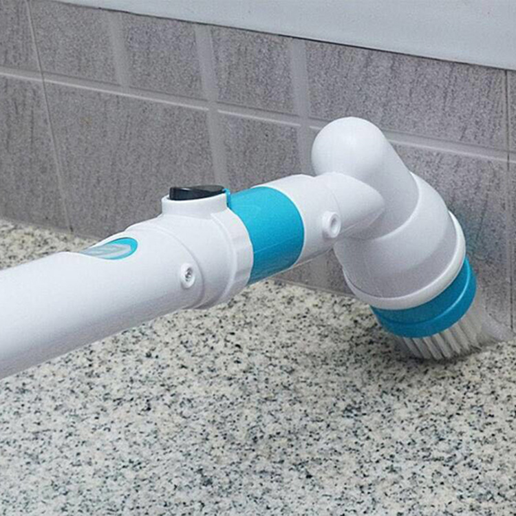 Turbo scrub Wireless Rechargeable Electric cleaning brush long handle automatic rotating telescopic water cleaning brush