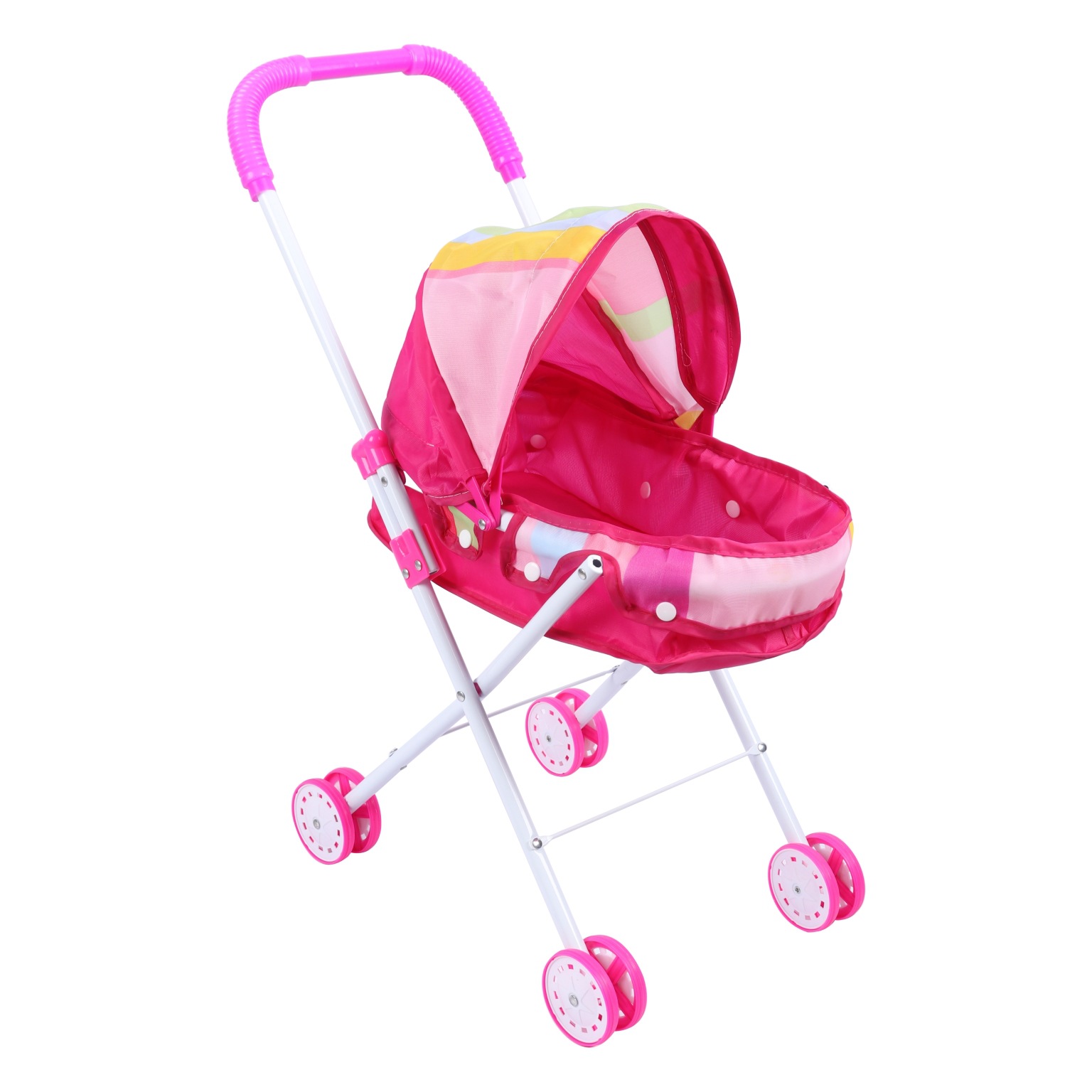 Children's boys and girls parent-child play house toys children baby foldable iron stroller simulation baby stroller
