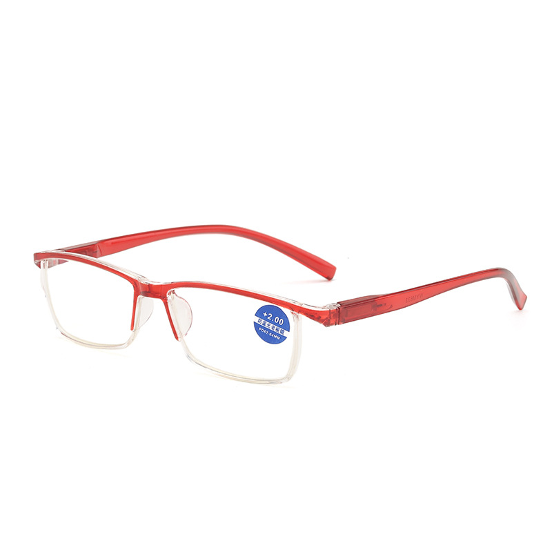 Spring leg imitation frameless eyebrows one-piece reading glasses running Jianghu reading glasses wholesale manufacturers reading glasses anti-blue light