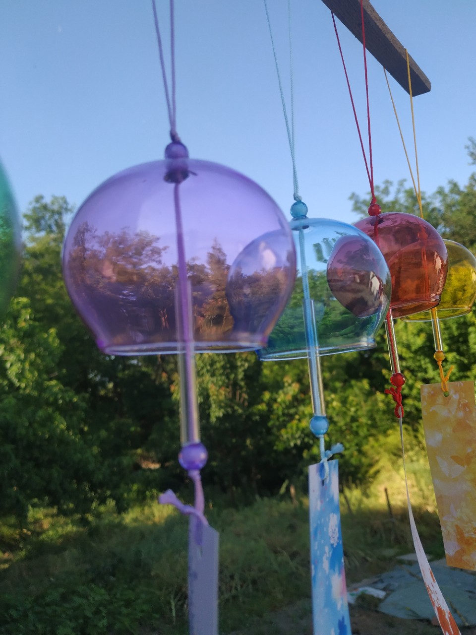 Edo wind chimes Japanese colored glass wind chimes summer wind balcony gifts home ornaments factory wholesale direct sales