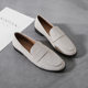 Black Small Leather Shoes Women's British Style 2022 Autumn New Internet Celebrity All-match Flat Shoes Large Size Women's Shoes 41-43