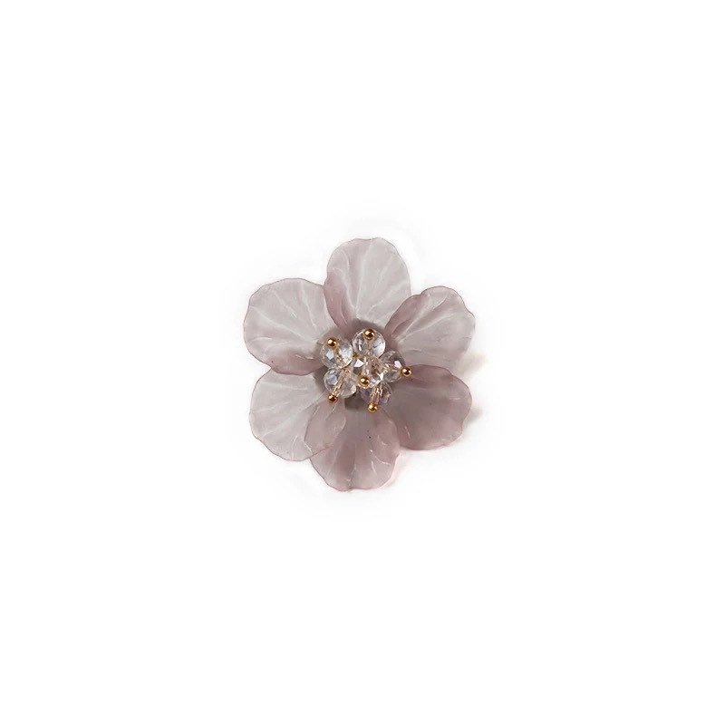 Korean-style Dongdaemun Internet Celebrity Holiday Style Exaggerated Earrings Personality Elegant and Generous Fairy Style Flower Earrings Female Elegant