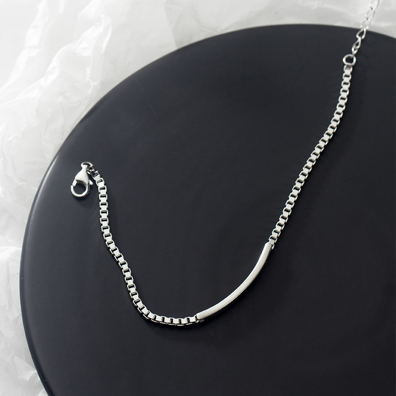 Personalized best friend bracelet simple one-line chain trendy cool bracelet Korean style niche design jewelry