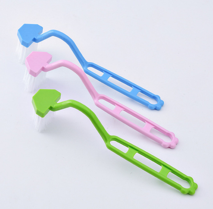 Cleaning brush small toilet brush V-shaped cleaning brush children's toilet brush V-shaped toilet brush factory direct sale