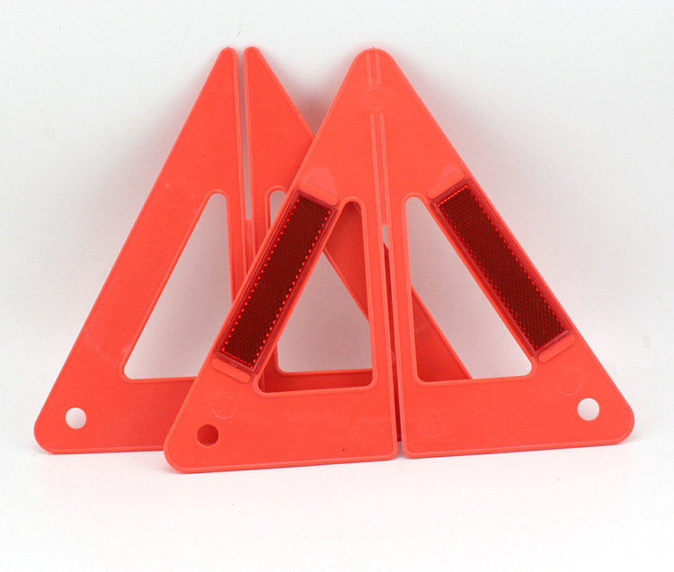 Car triangle reflective warning sign vehicle fault parking warning card combination simple tool