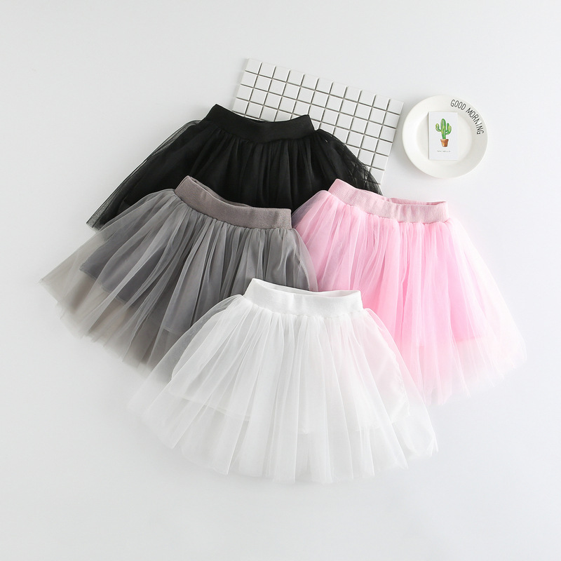 Girls' Skirt Summer 2020 Korean Style Children's Short Skirt Girls' Mesh Princess Skirt Western Style Children's Skirt
