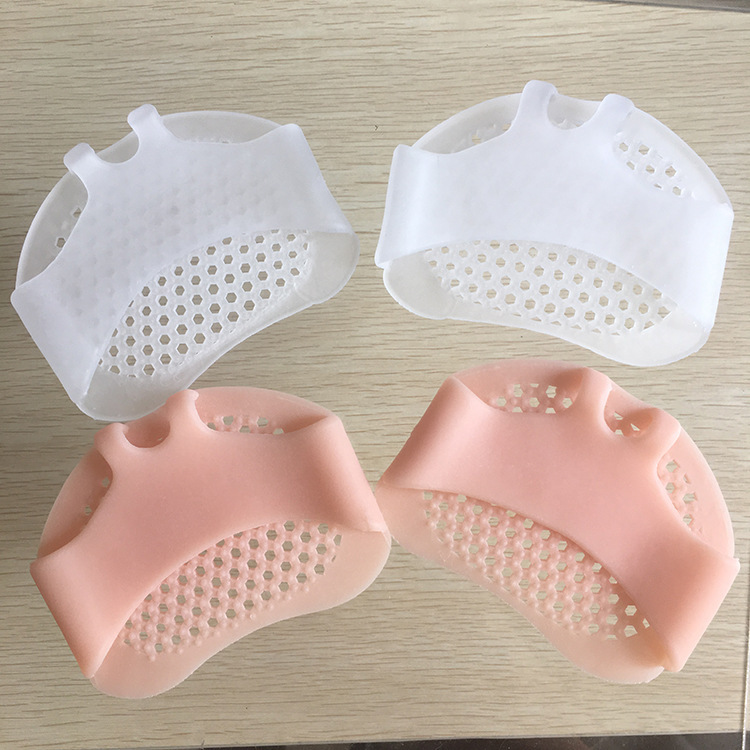 Factory Direct Silicone Forefoot Pad Honeycomb Pad Women's High Heels Sandals Anti-wear Foot Reduced Size Insoles