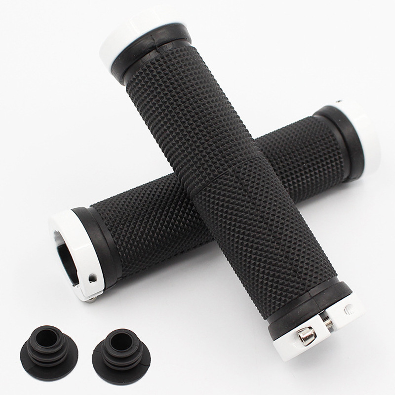 Bicycle Handle Set Mountain Bike Handle Aluminum Alloy Bilateral Locking Handle Set Dead Flying Bicycle Anti-slip Handle Rubber