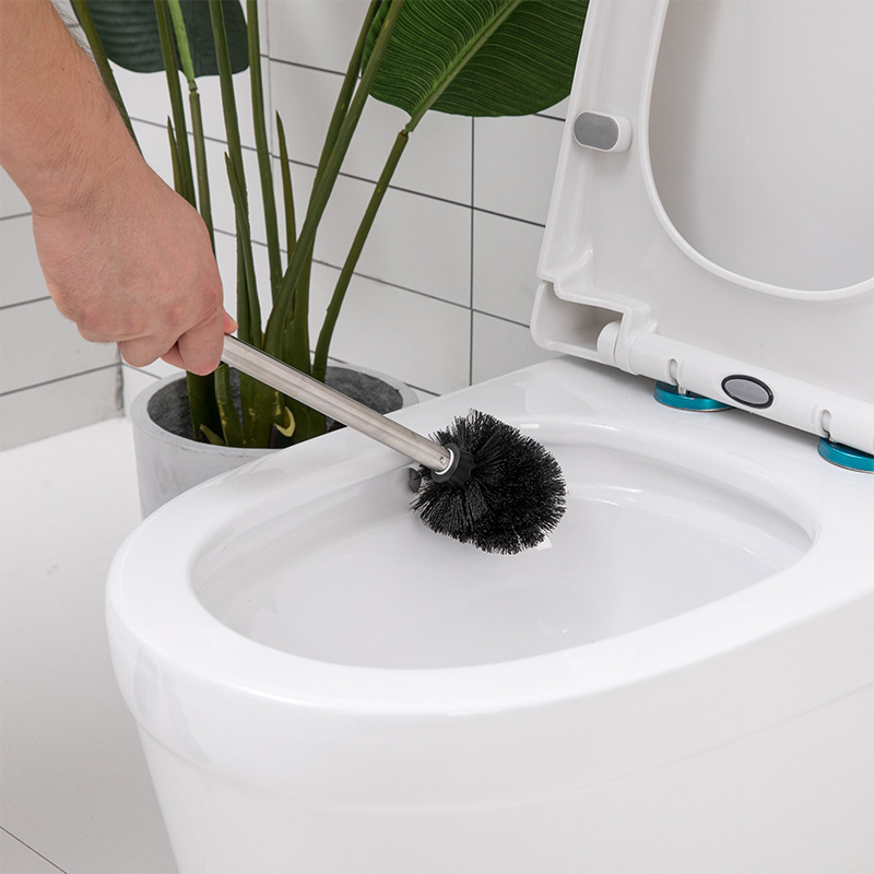 Toilet brush stainless steel cleaning brush head can replace factory direct supply