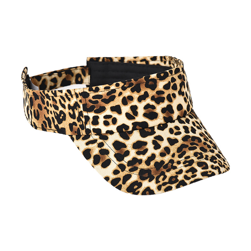 Korean personality leopard hat fashion women's empty top hat Joker women's baseball cap duck tongue tide sun hat manufacturers wholesale