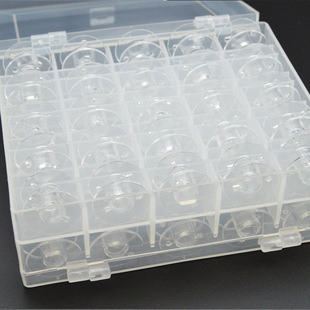 25/36/50 grid bobbin set transparent storage box household sewing machine bottom bobbin metal bobbin