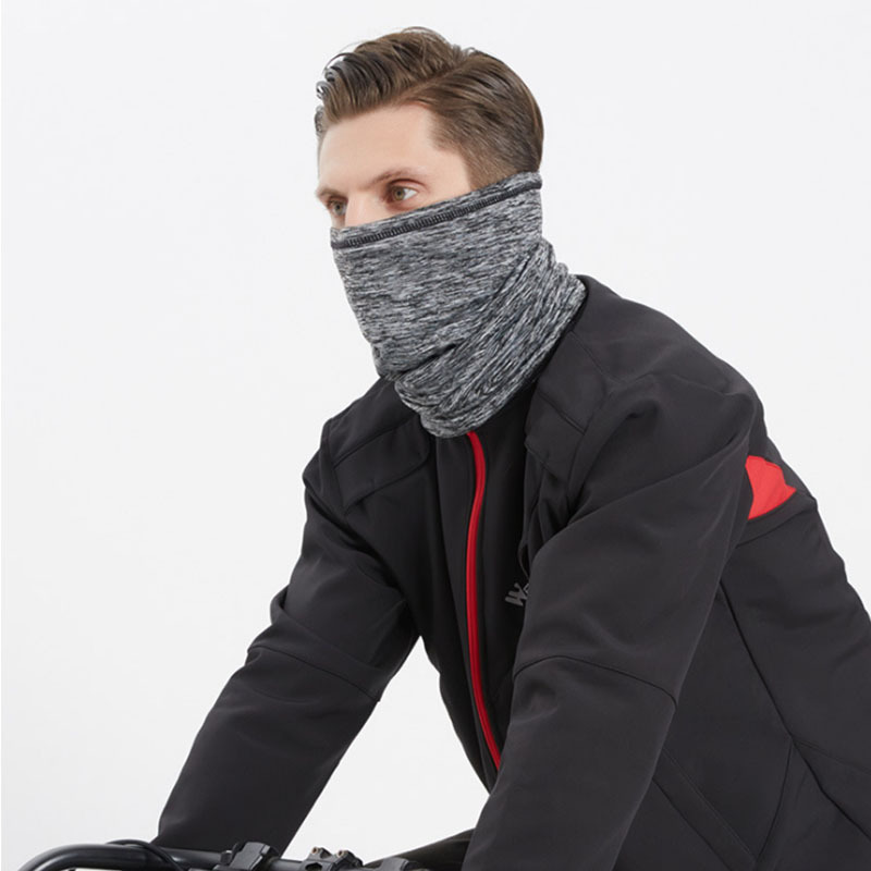 Amazon Multifunctional Drawstring Fleece-lined Necker Outdoor Cycling Sports Windproof Warm Mask Adjustable Headscarf